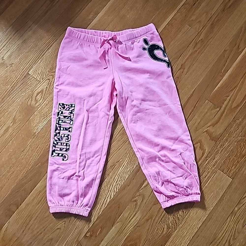 NWOT Justice PINK Heart Sweatpants size 12 NEW